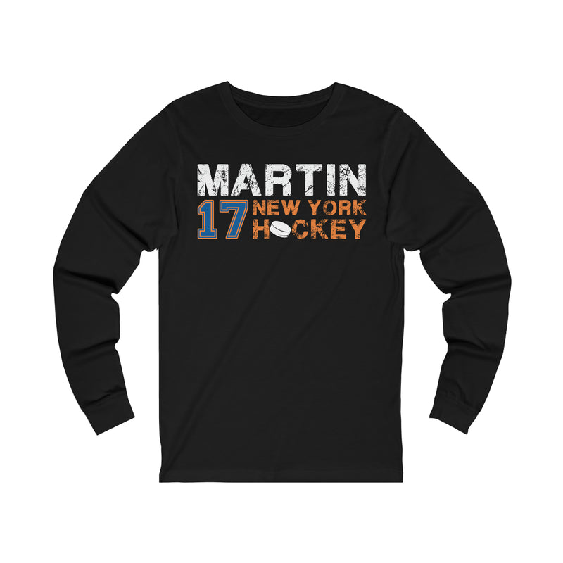 Martin 17 New York Hockey Unisex Jersey Long Sleeve Shirt