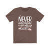 "Never Underestimate A Girl With Hockey Stick" Unisex Jersey Tee