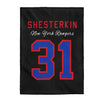 Shesterkin 31 New York Rangers Velveteen Plush Blanket