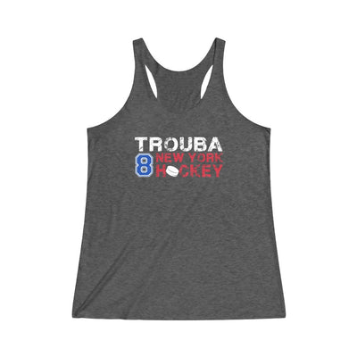 Trouba 8 New York Hockey Women's Tri-Blend Racerback Tank Top