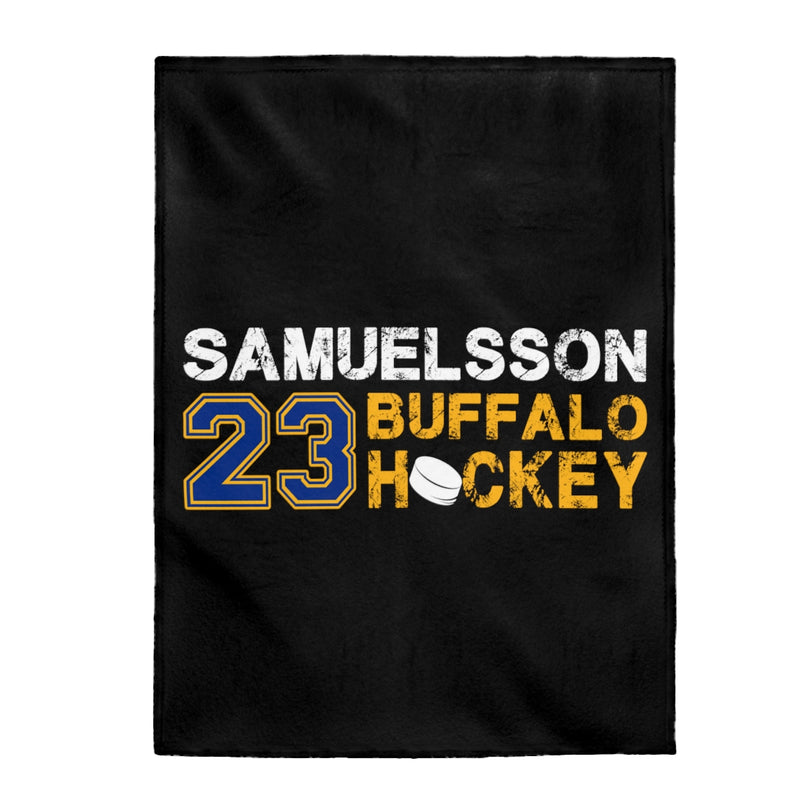 Samuelsson 23 Buffalo Hockey Velveteen Plush Blanket