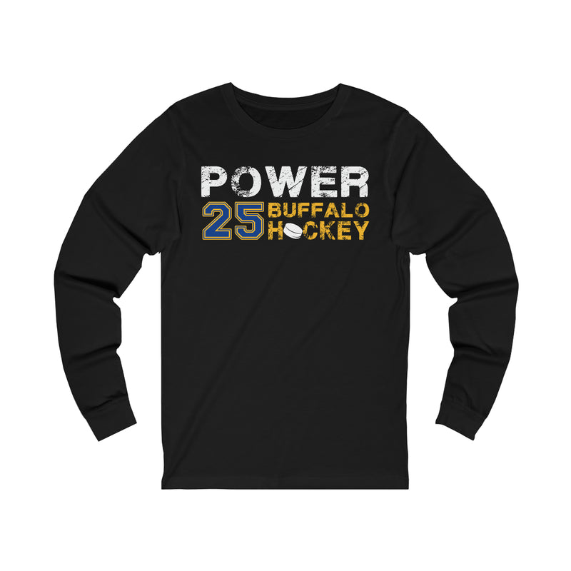 Power 25 Buffalo Hockey Unisex Jersey Long Sleeve Shirt