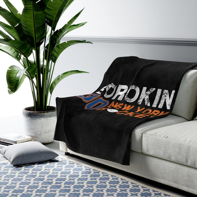 Sorokin 30 New York Hockey Velveteen Plush Blanket