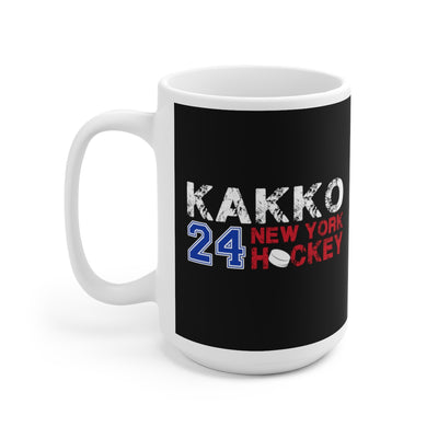 Kakko 24 New York Hockey Ceramic Coffee Mug In Black, 15oz