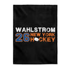 Wahlstrom 26 New York Hockey Velveteen Plush Blanket