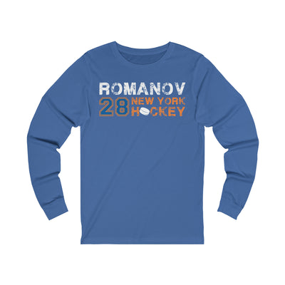 Romanov 28 New York Hockey Unisex Jersey Long Sleeve Shirt