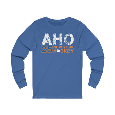 Aho 25 New York Hockey Unisex Jersey Long Sleeve Shirt