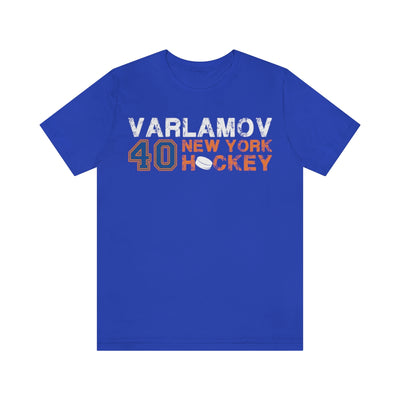 Varlamov 40 New York Hockey Unisex Jersey Tee