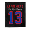Lafreniere 13 New York Rangers Velveteen Plush Blanket