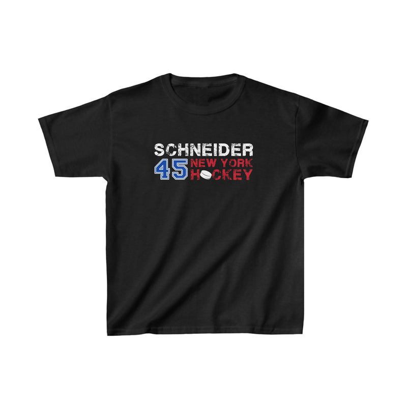 Schneider 45 New York Hockey Kids Tee