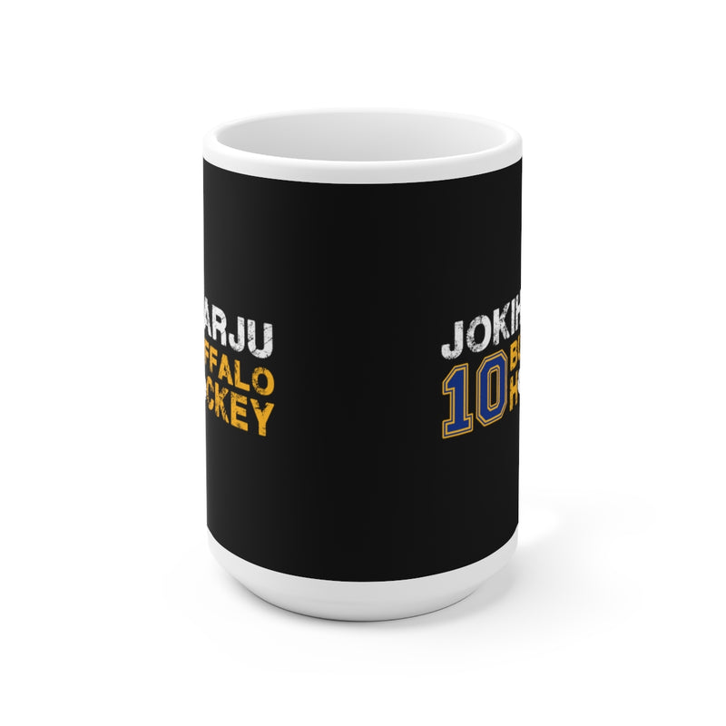 Jokiharju 10 Buffalo Hockey Ceramic Coffee Mug In Black, 15oz