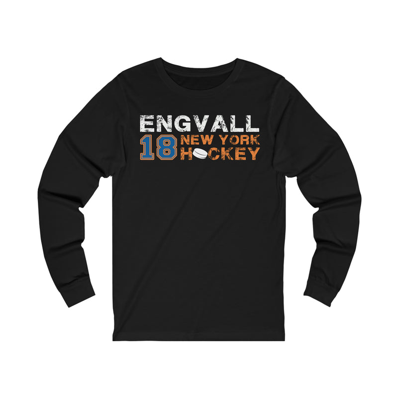Engvall 18 New York Hockey Unisex Jersey Long Sleeve Shirt