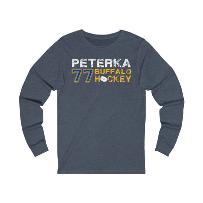 Peterka 77 Buffalo Hockey Unisex Jersey Long Sleeve Shirt