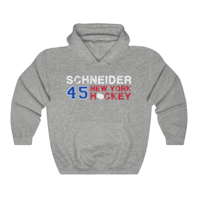 Schneider 45 New York Hockey Unisex Hooded Sweatshirt