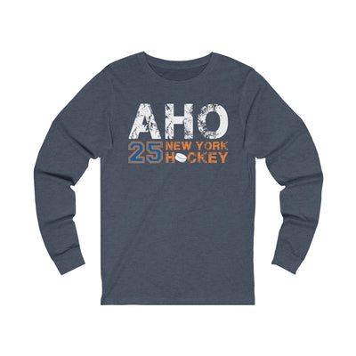 Aho 25 New York Hockey Unisex Jersey Long Sleeve Shirt