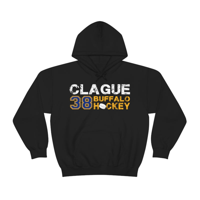 Clague 38 Buffalo Hockey Unisex Hooded Sweatshirt