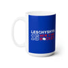 Leschyshyn 15 New York Hockey Ceramic Coffee Mug In Blue, 15oz