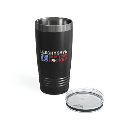 Leschyshyn 15 New York Hockey Ringneck Tumbler, 20 oz