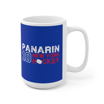 Panarin 10 New York Hockey Ceramic Coffee Mug In Blue, 15oz