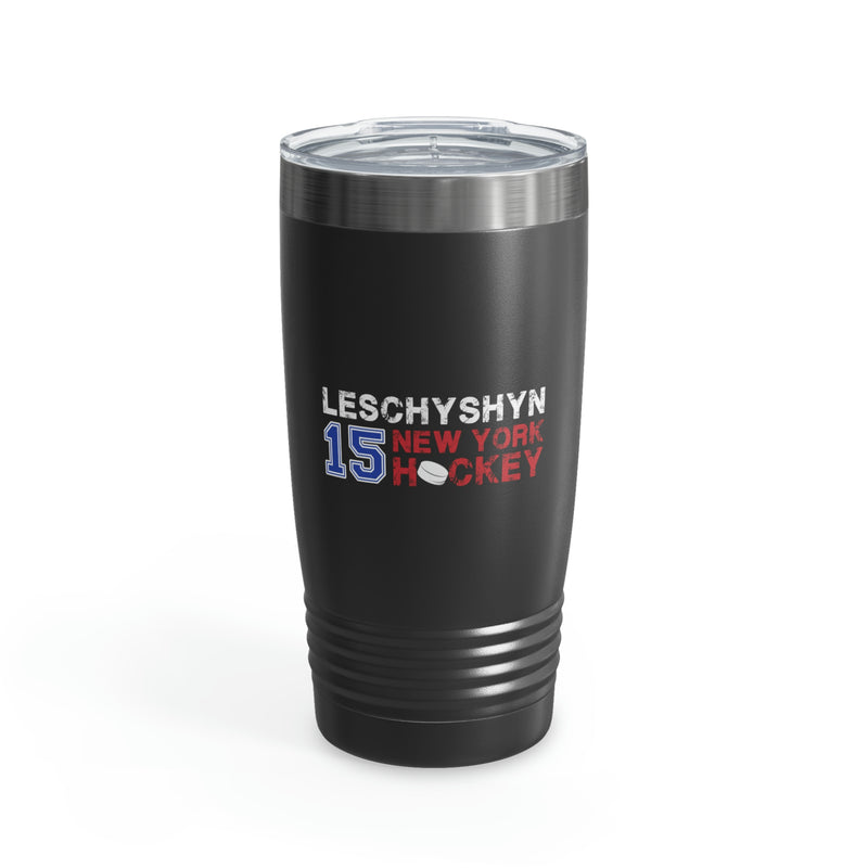 Leschyshyn 15 New York Hockey Ringneck Tumbler, 20 oz