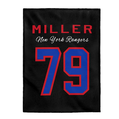 Miller 79 New York Rangers Velveteen Plush Blanket