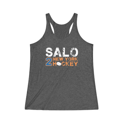 Salo 2 New York Hockey Women's Tri-Blend Racerback Tank Top