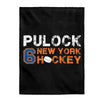 Pulock 6 New York Hockey Velveteen Plush Blanket
