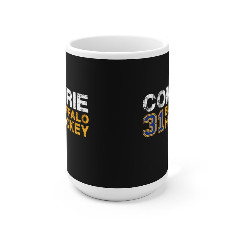 Comrie 31 Buffalo Hockey Ceramic Coffee Mug In Black, 15oz