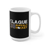 Clague 38 Buffalo Hockey Ceramic Coffee Mug In Black, 15oz