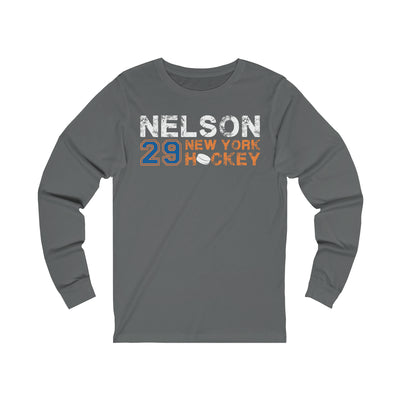 Nelson 29 New York Hockey Unisex Jersey Long Sleeve Shirt