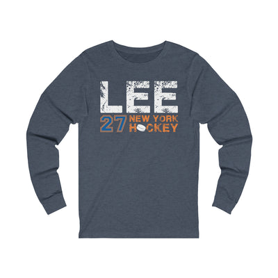 Lee 27 New York Hockey Unisex Jersey Long Sleeve Shirt