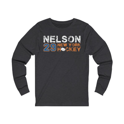 Nelson 29 New York Hockey Unisex Jersey Long Sleeve Shirt