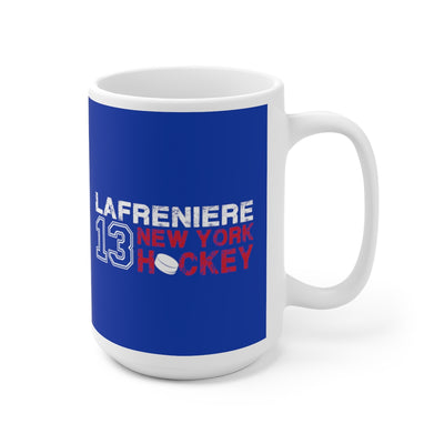 Lafreniere 13 New York Hockey Ceramic Coffee Mug In Blue, 15oz