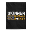 Skinner 53 Buffalo Hockey Velveteen Plush Blanket