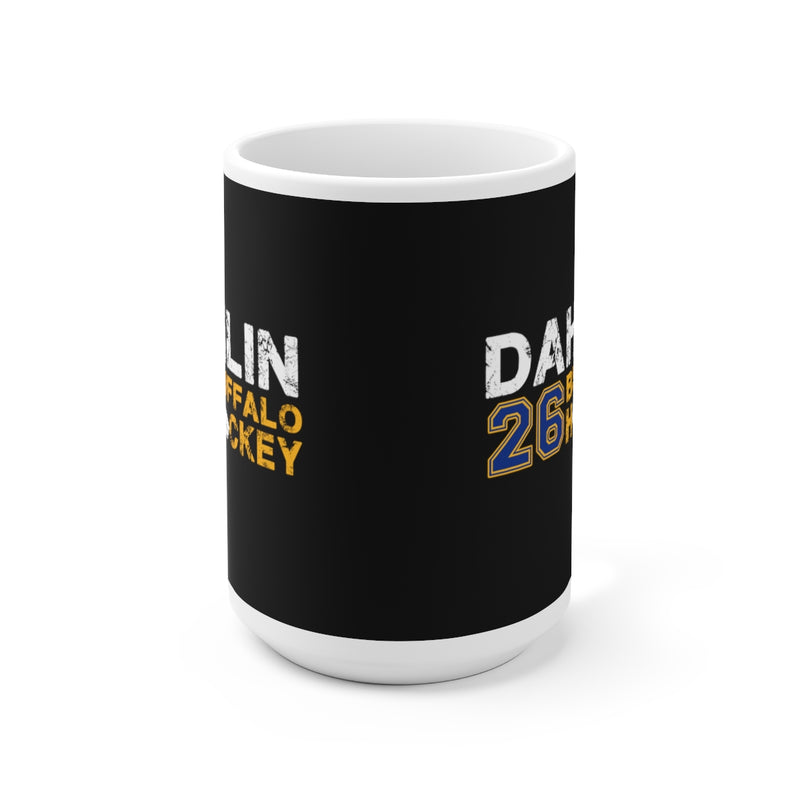 Dahlin 26 Buffalo Hockey Ceramic Coffee Mug In Black, 15oz