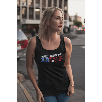 Lafreniere 13 New York Hockey Women's Tri-Blend Racerback Tank Top