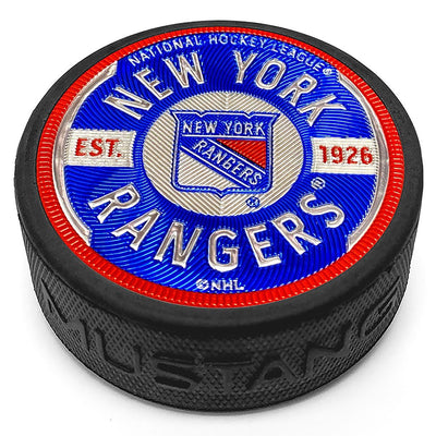 New York Islanders Mascot Hockey Puck