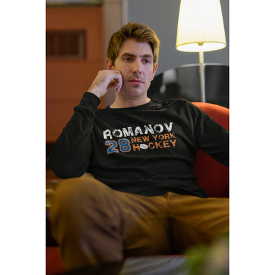 Romanov 28 New York Hockey Unisex Jersey Long Sleeve Shirt