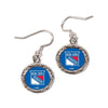 New York Rangers Round Dangle Earrings Promo