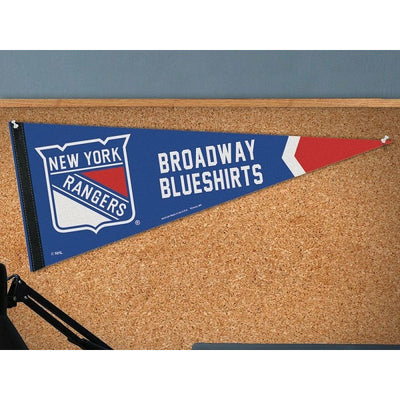 New York Rangers 2022 Stanley Cup Playoffs Team Slogan Premium Pennant, 12x30 Inch