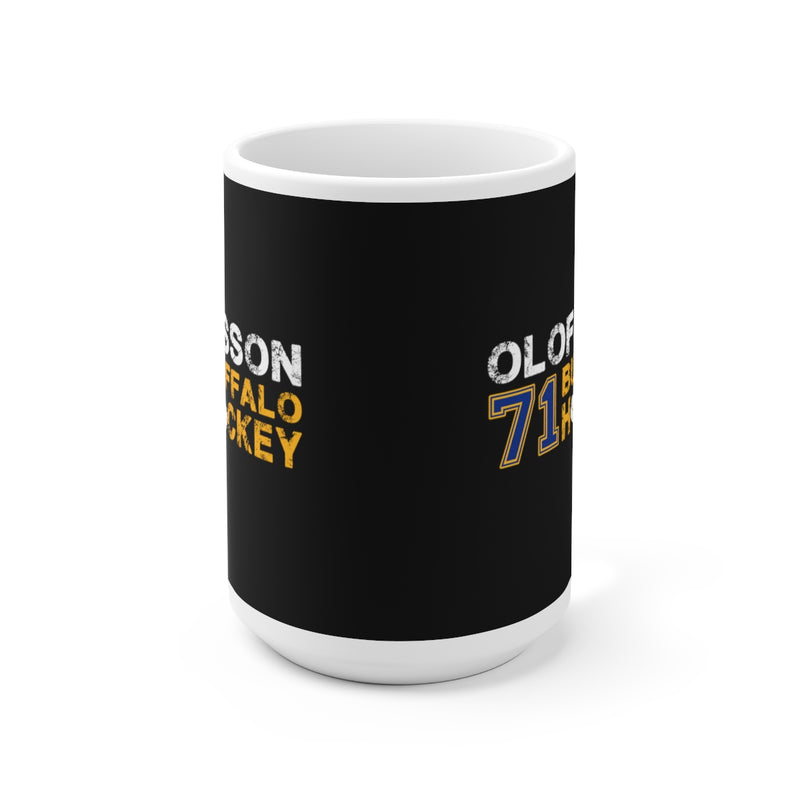 Olofsson 71 Buffalo Hockey Ceramic Coffee Mug In Black, 15oz