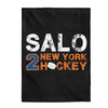 Salo 2 New York Hockey Velveteen Plush Blanket