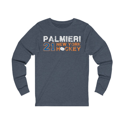 Palmieri 21 New York Hockey Unisex Jersey Long Sleeve Shirt