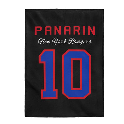 Panarin 10 New York Rangers Velveteen Plush Blanket