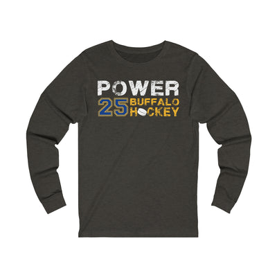 Power 25 Buffalo Hockey Unisex Jersey Long Sleeve Shirt