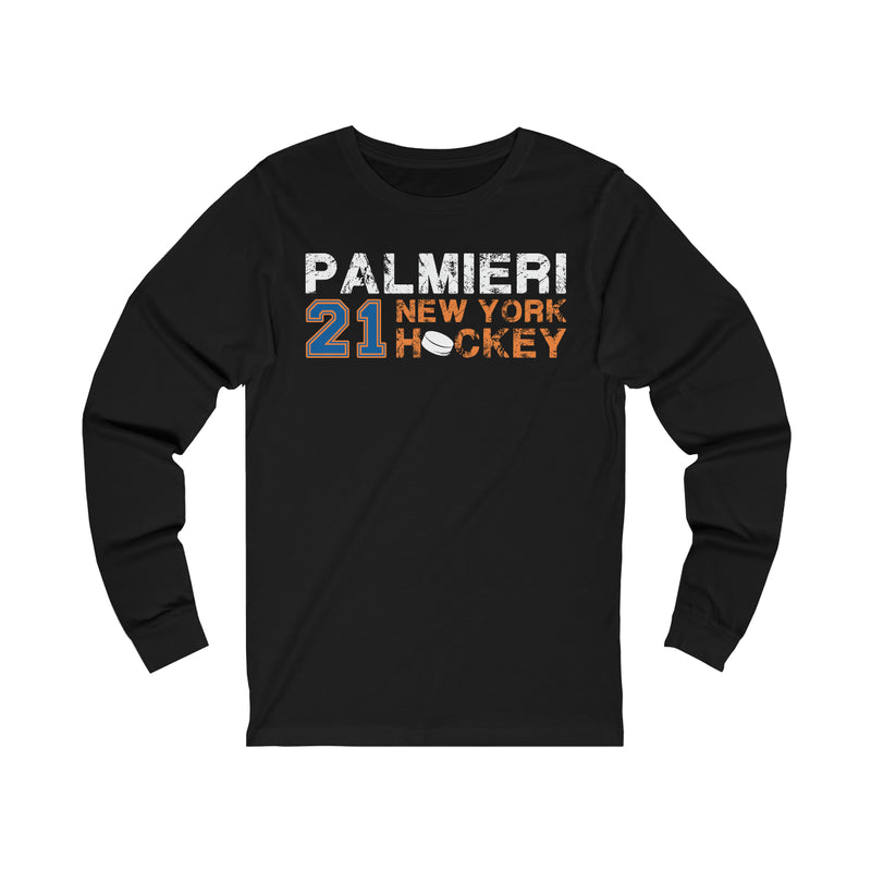 Palmieri 21 New York Hockey Unisex Jersey Long Sleeve Shirt