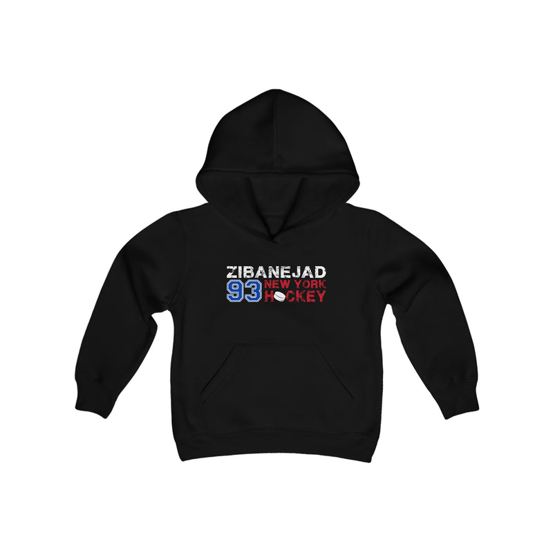 Zibanejad 93 New York Hockey Youth Hooded Sweatshirt