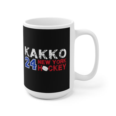 Kakko 24 New York Hockey Ceramic Coffee Mug In Black, 15oz