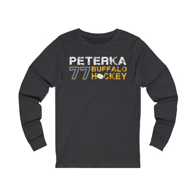 Peterka 77 Buffalo Hockey Unisex Jersey Long Sleeve Shirt