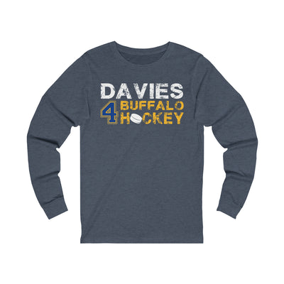 Davies 4 Buffalo Hockey Unisex Jersey Long Sleeve Shirt